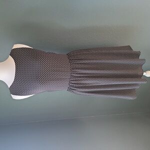 LOFT Black and White Polka Dot Dress 6
